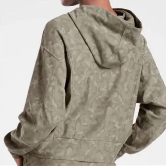 Athleta Farallon Camo Cropped Hoodie Women Size M - Picture 2 of 10